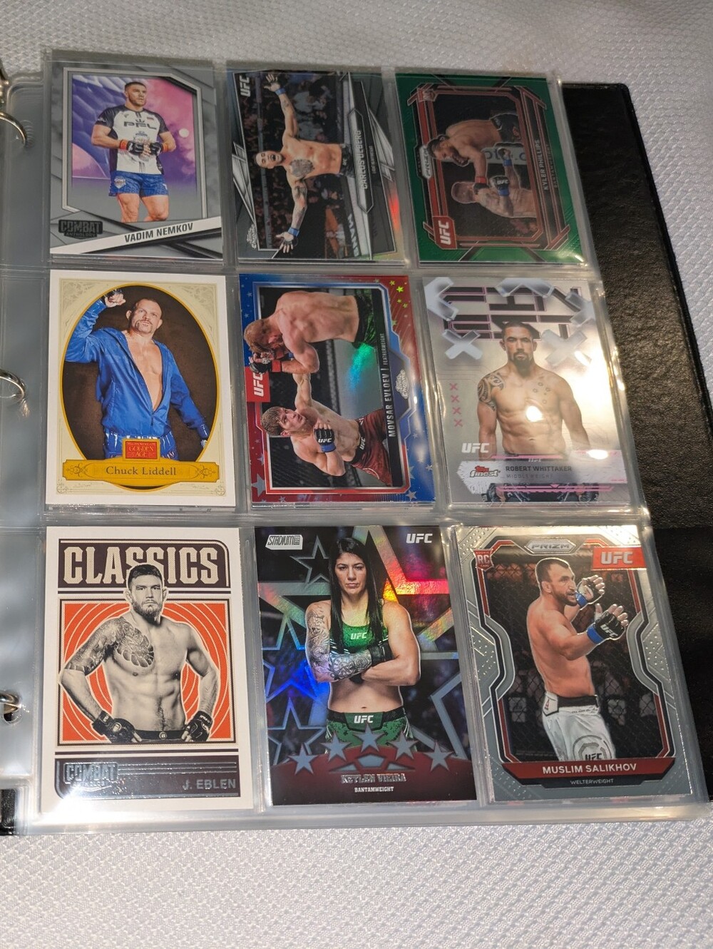 UFC Trading Cards Binder Collection 🏆 100 UFC Ultimate Fighting Card Lot 🔥